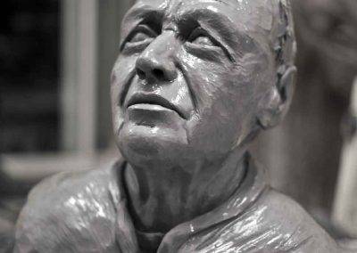 Sculpture Musicien/compositeur Pierre Boulez.
